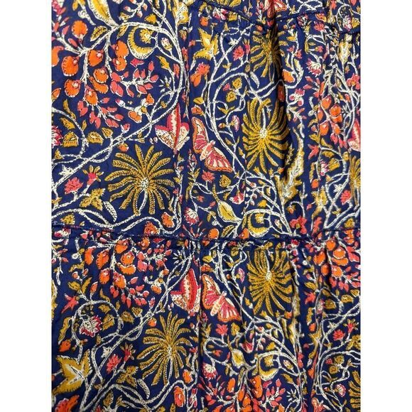 Pink City Prints Rah Rah Tiered Maxi Skirt Sz. M/L